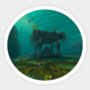 Underwater Mysteries of The Missing Temple Sticker